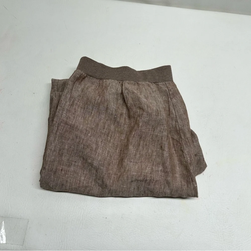 J.Jill women’s linen Brown Pants size M
